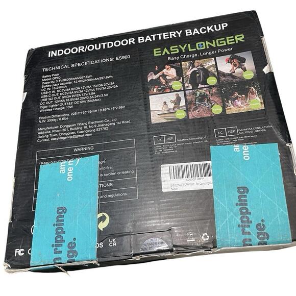 Easylonger ES960 GP50 Gray Brown 96000mAh CPAP Battery Backup - New Sealed - Picture 3 of 4